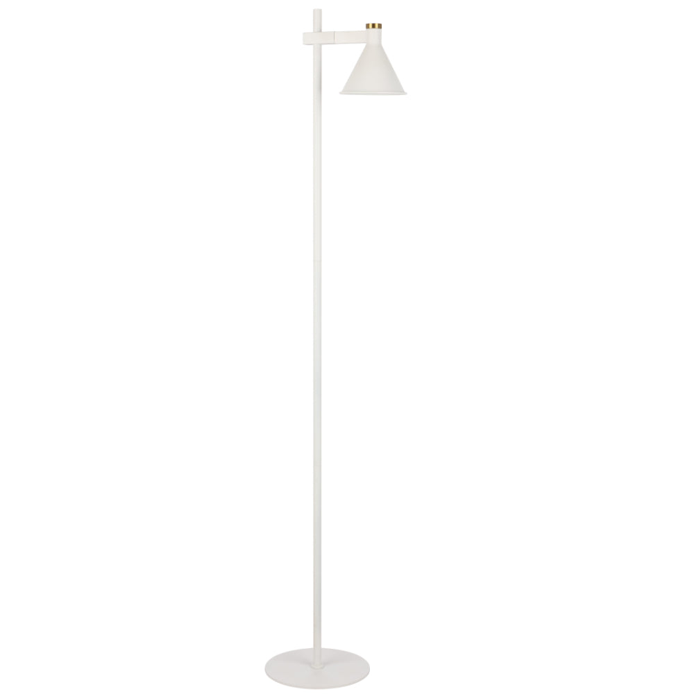 Rosner Iron Floor Lamp White - ROSNER FL-WH