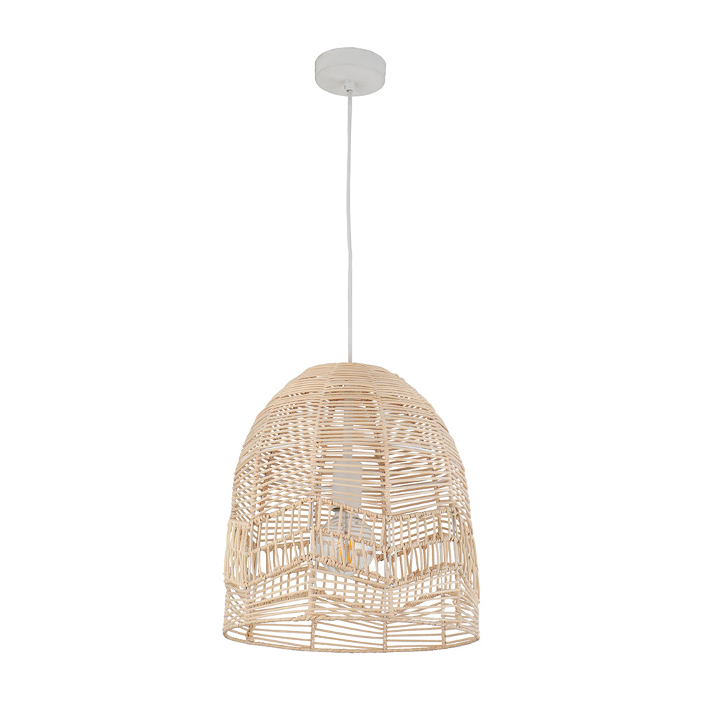 Buy Pendant Lights Australia Interior Rattan Ellipse 1 Light Pendant Natural - ROTA1