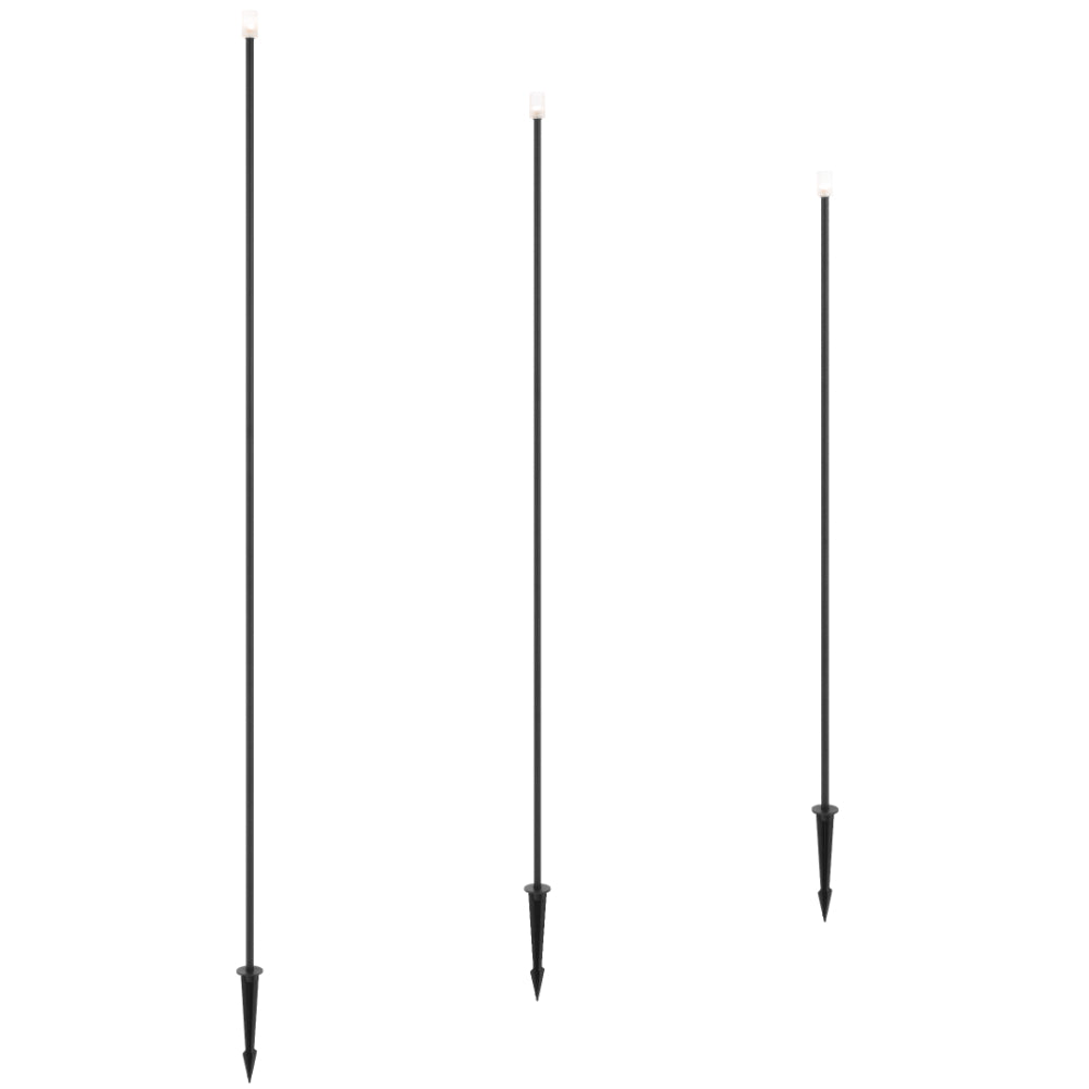 Rush LED Post Light 24V 1W 3000K Black - RUSH SPK1-BK324