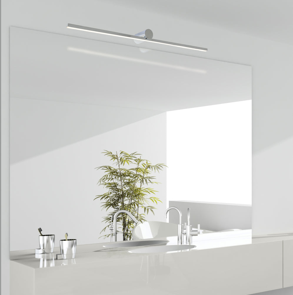 Buy Bathroom Vanity Lights Australia Roka LED Bathroom Vanity Light 23W Chrome Metal 4000K - ROKA23WLEDCH