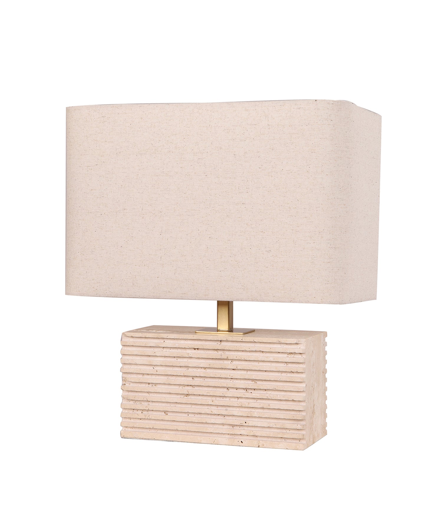 Sagitta Rectangular Table Lamp Beige & Cream - SAGITTA-T5