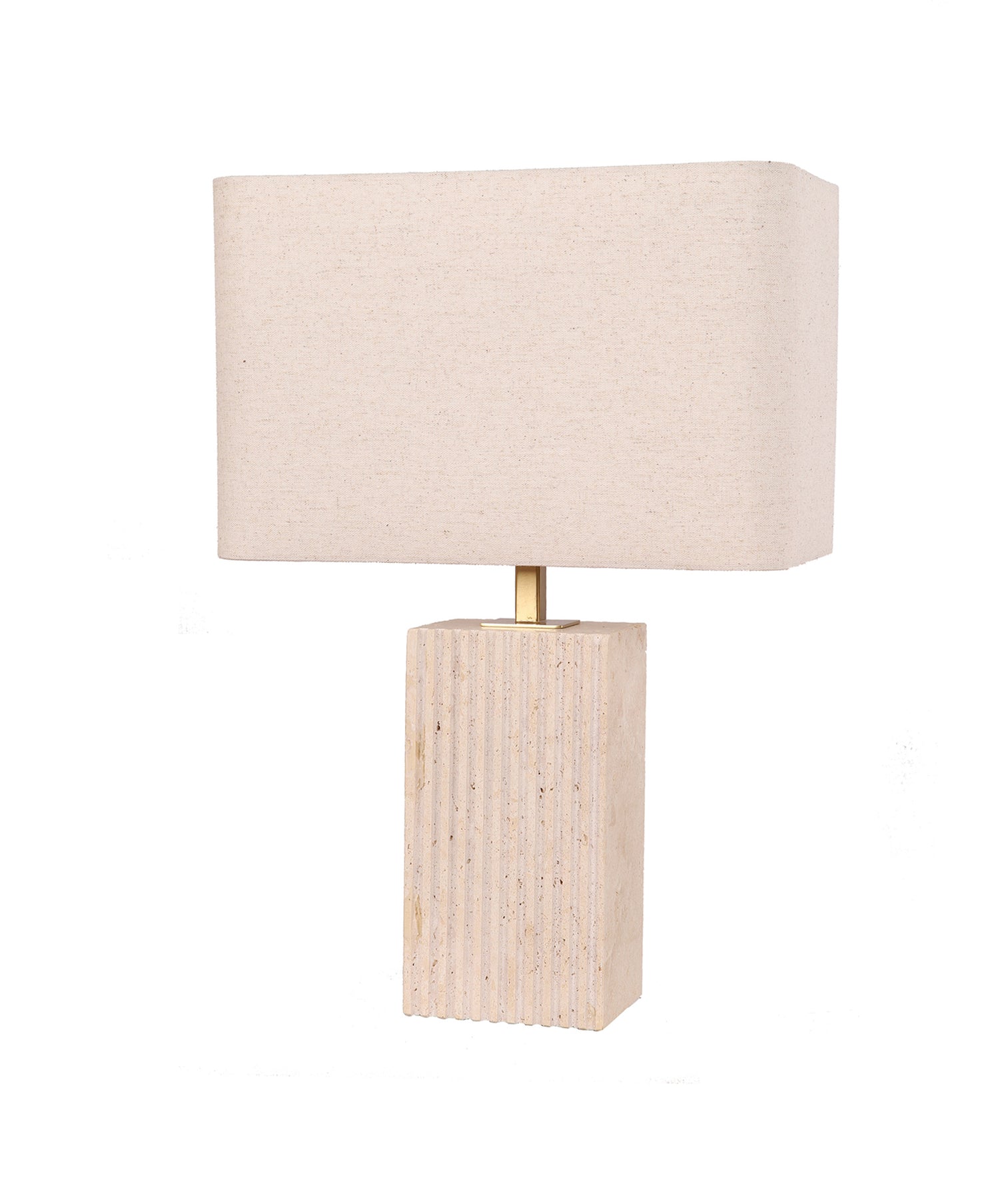 Sagitta Small Rectangular Table Lamp Beige & Cream - SAGITTA-T7