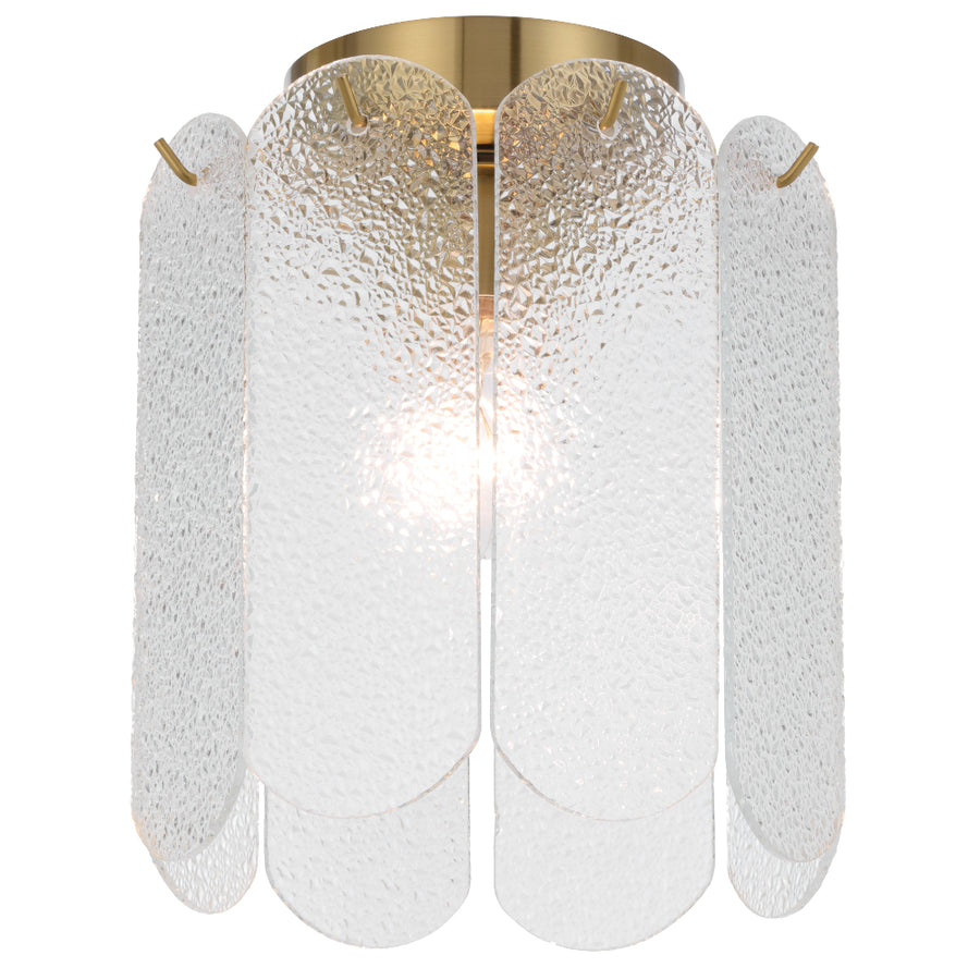 Samona Batten Fix Light Antique Gold & Clear - SAMONA BF-AGCL