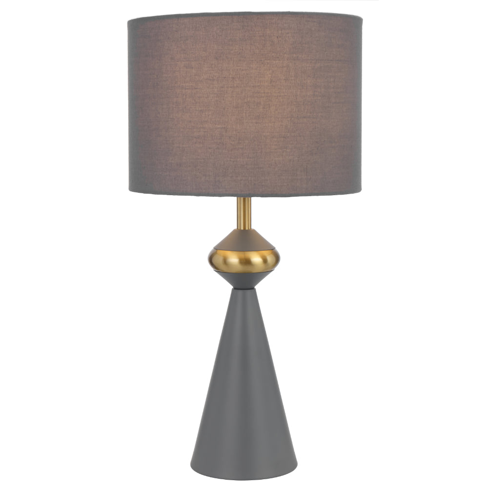 Satillo Table Lamp Grey & Antique Gold - SATILLO TL-GY