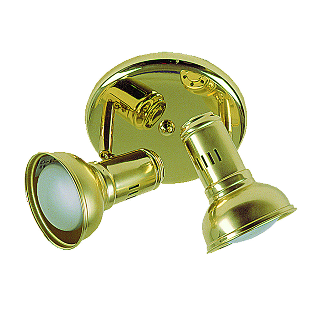 Spot 2 lights Brass Metal - SC-P2-BS