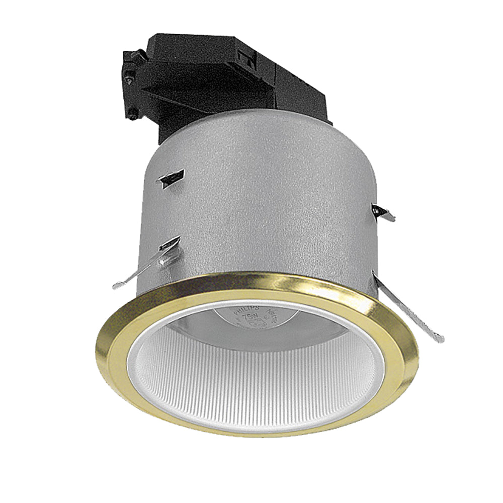 Recessed Downlight With Baffle Gold / White - SD125-GDWH