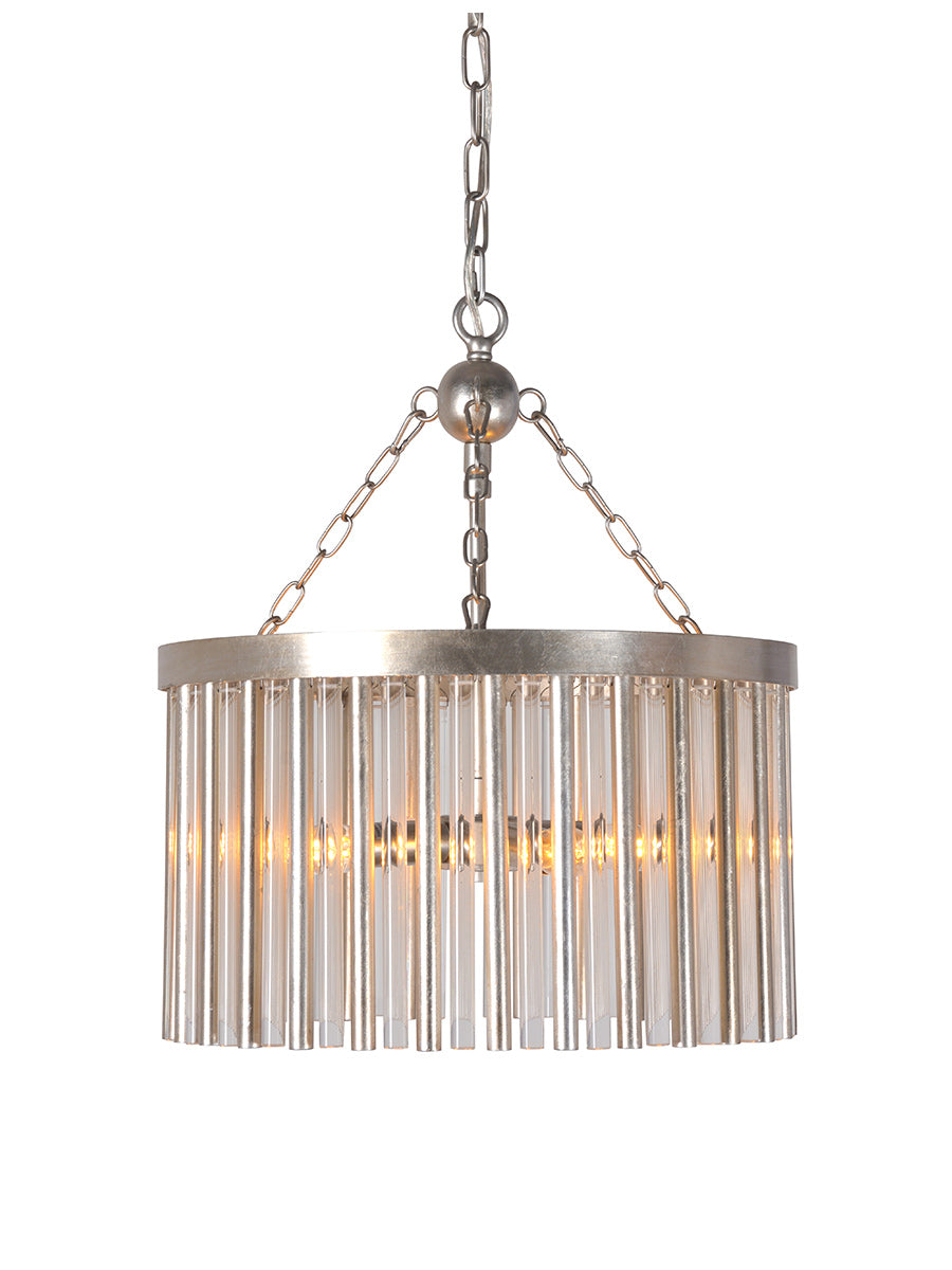 Seattle 4 Light Pendant Silver - RL S/SEATTLE/4/SILVER/CLEAR