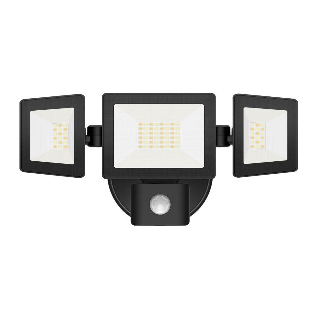 SEC LED 30W Adjustable Security Light With Sensor IP65 Black 3CCT - SE