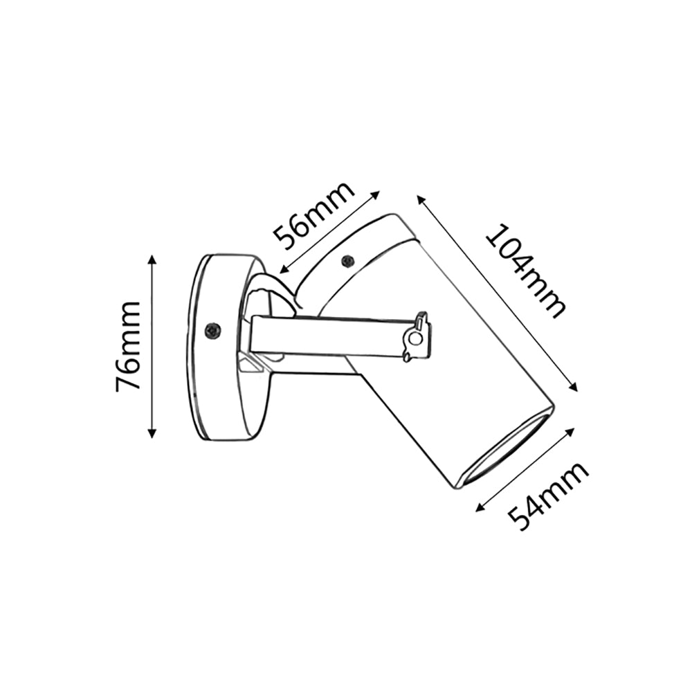 Buy Exterior Spotlights Australia GU10 Exterior Copper Wall Spot Light IP54 - SG1ACEC