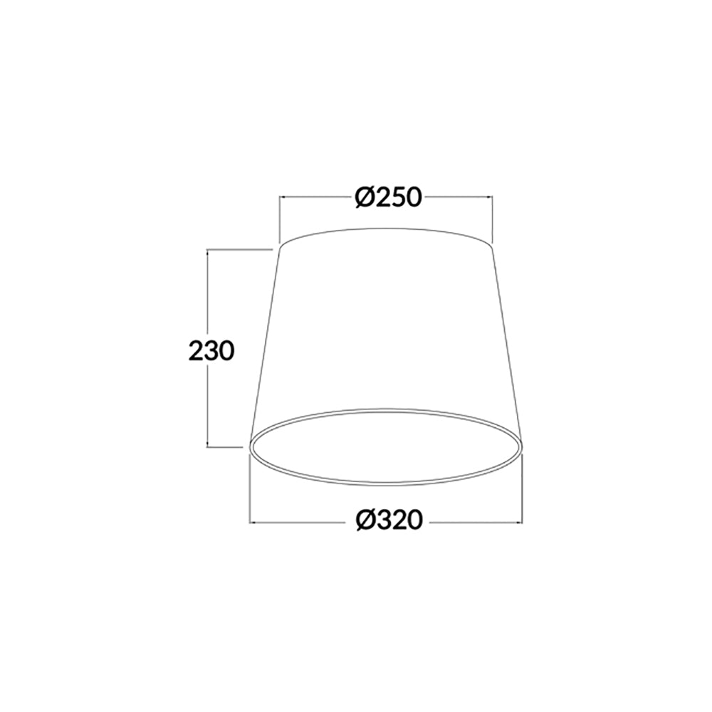 Buy Lamp Shades Australia SHADE D.I.Y. Slant Lampshade Natural - SHADE08