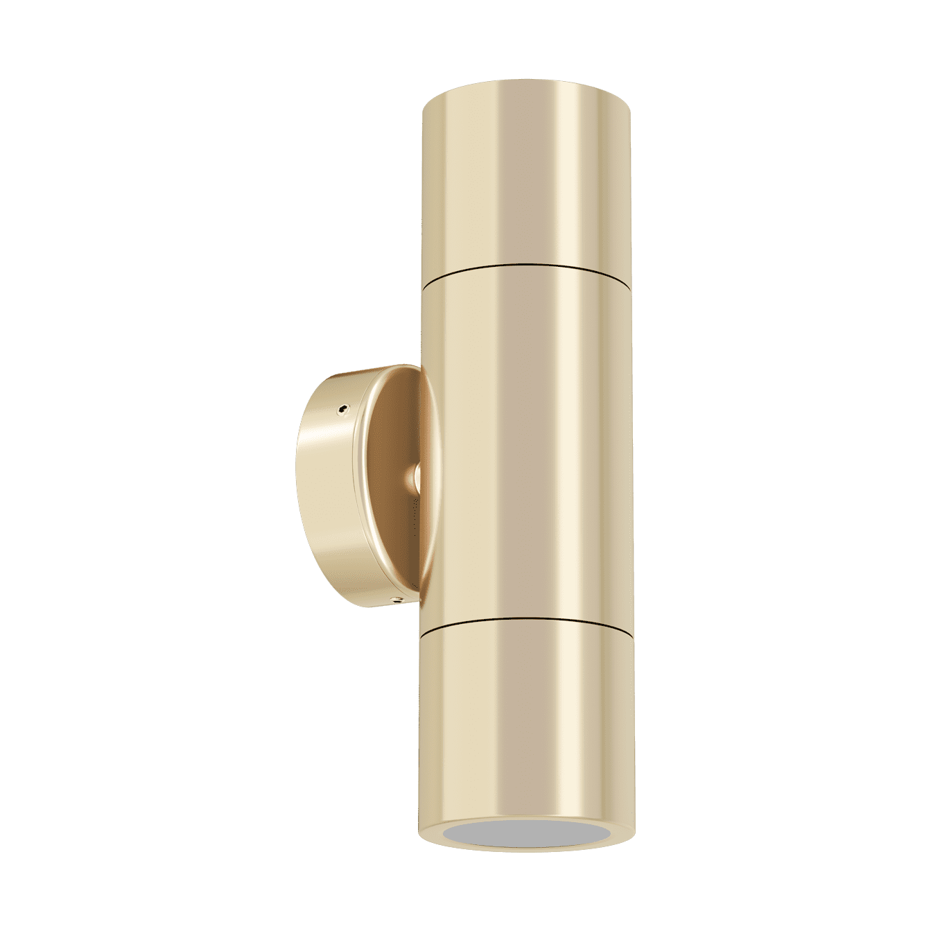 Shadow Up & Down Wall Light 12V 12W Tri Colour Brass - 10904