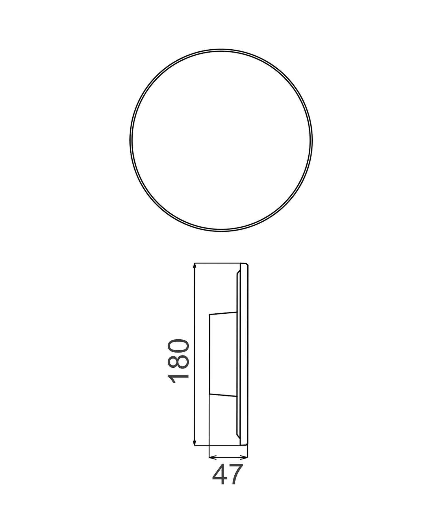 Shadowtri LED Round Backlit Wall Light Stainless Steel Black 12W 3CCT - SHADOWTRI1