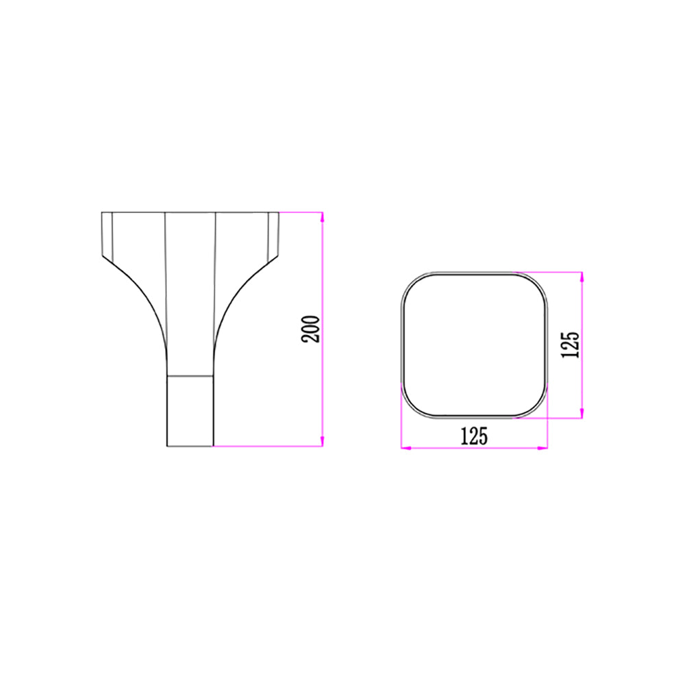 Buy Exterior Wall Lights Australia SHU Exterior LED Surface Mounted Wall light Dark Grey 11W 3000K IP65 - SHU1