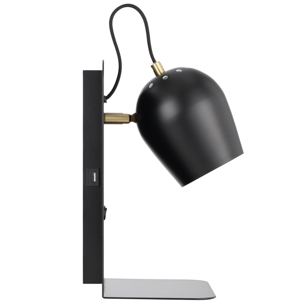 Shyn Iron Wall Light Satin Black - SHYN WB-BK