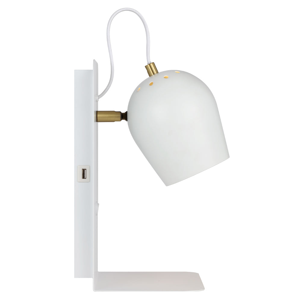 Shyn Iron Wall Light Satin White - SHYN WB-WH