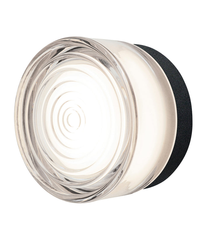 Loop LED Exterior Ceiling Wall Light 5W Tri-Color Black - SI A/LOOP/FU