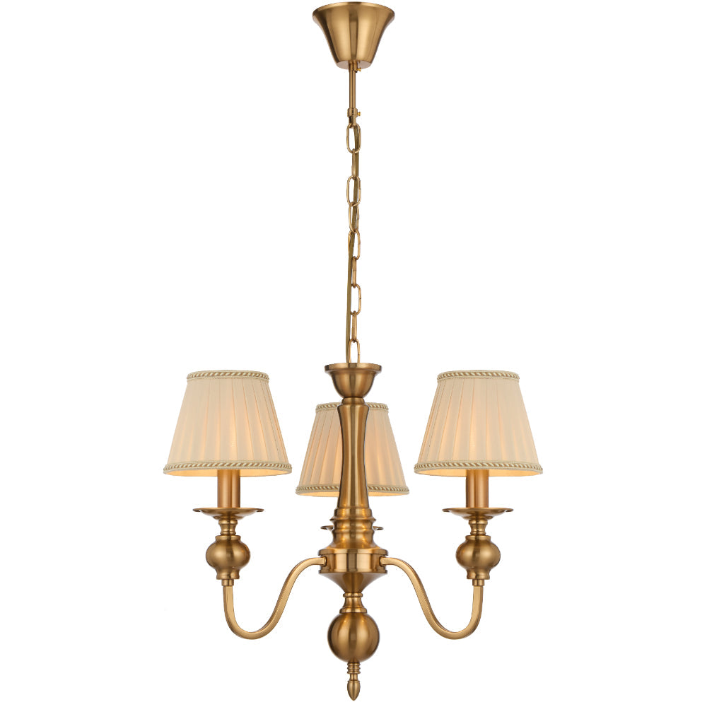 Siedel 3 Light Pendant W/Shade Copper - SIEDEL PE03SH-CP