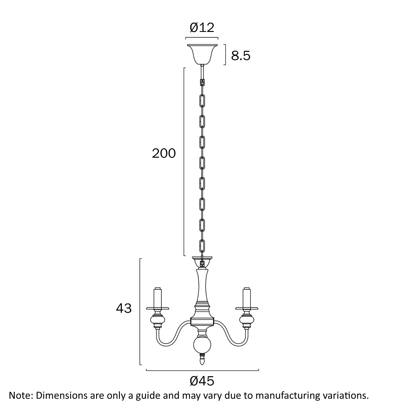 Siedel Iron 3 Light Pendant Copper - SIEDEL PE03-CP