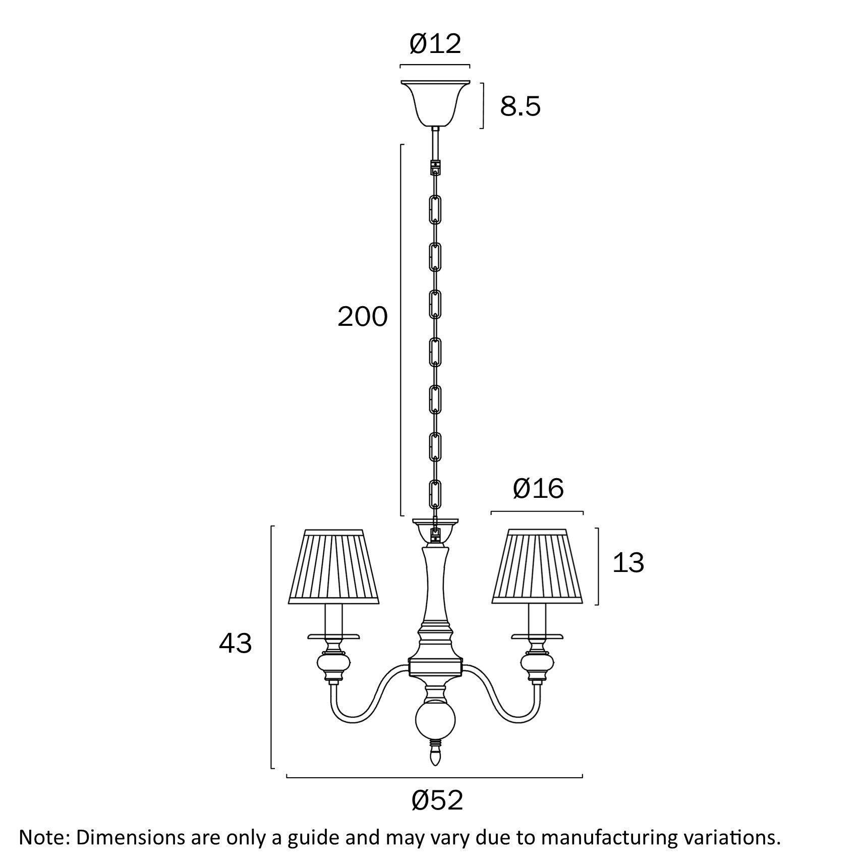 Siedel 3 Light Pendant W/Shade Copper - SIEDEL PE03SH-CP