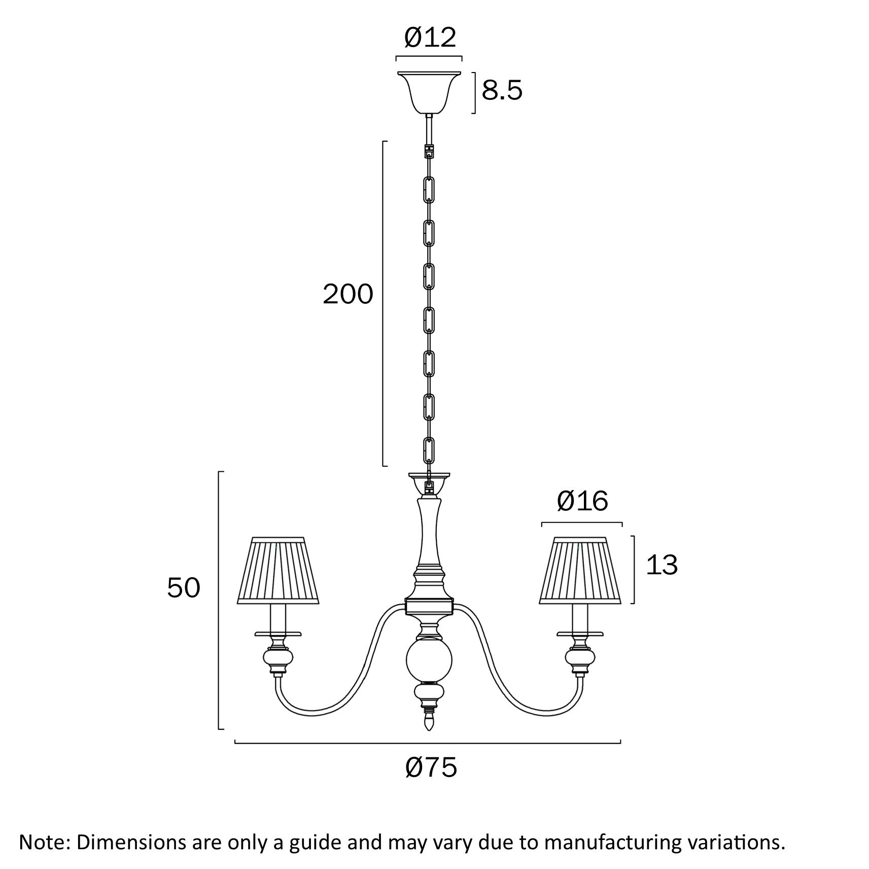 Siedel 6 Light Pendant W/Shade Copper - SIEDEL PE06SH-CP