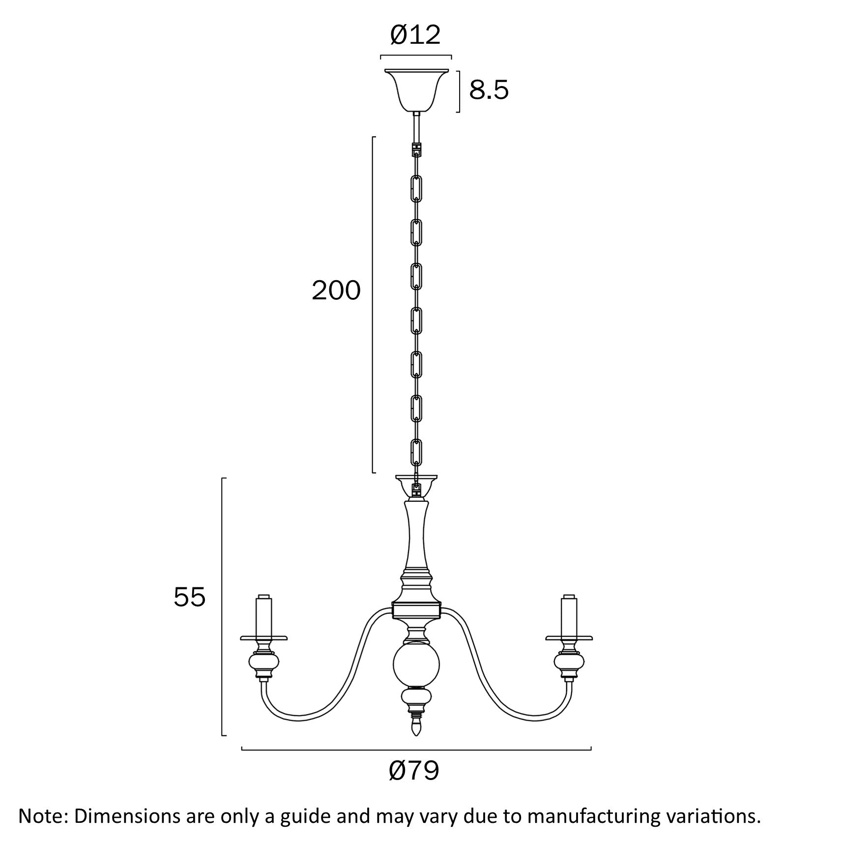 Siedel Iron 8 Light Pendant Copper - SIEDEL PE08-CP