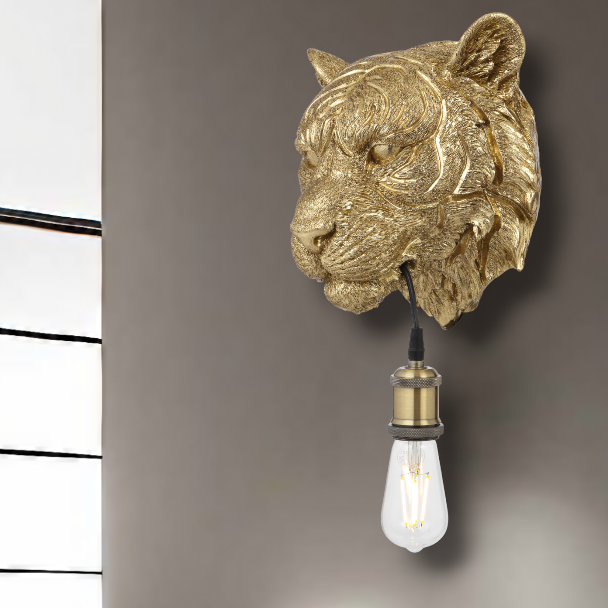 Simba Polycarbonate Wall Bracket Light Gold - SIMBA WB-GD