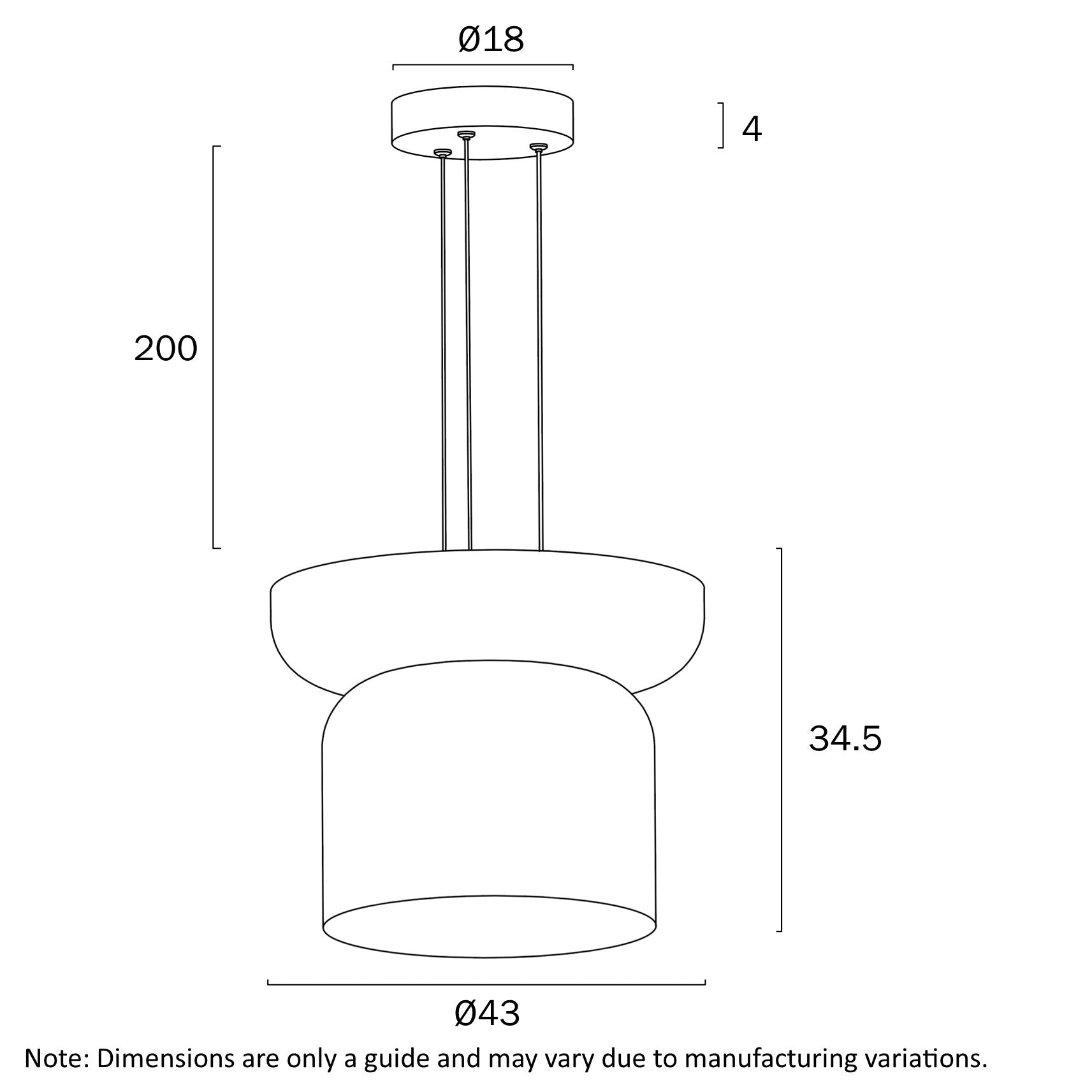 Skapa LED Pendant BC Light 20W 3000K Opal White & Gloss - SKAPA PE BC-OP