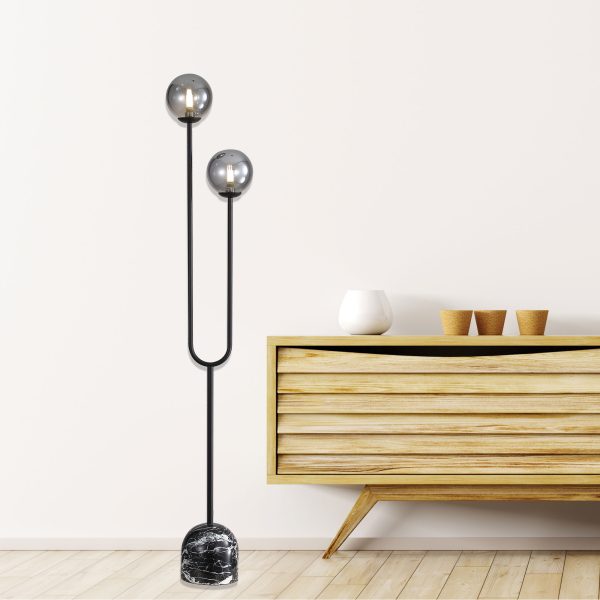 Tropez Floor Lamp Black - SL97433BK