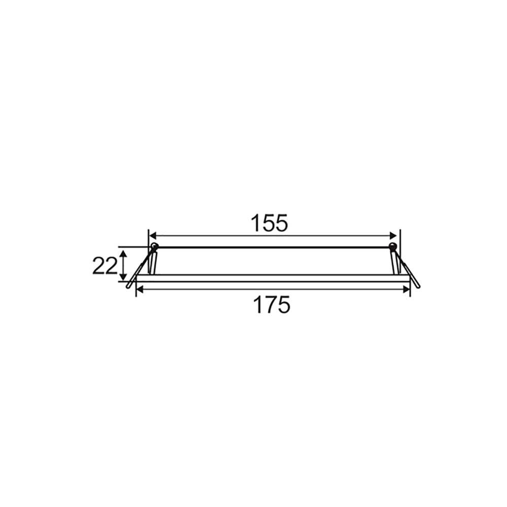 Buy Recessed Downlights Australia LED Dimmable Ultra Slim Round Recessed Downlight Tri-CCT 12W - SLICKTRI2R