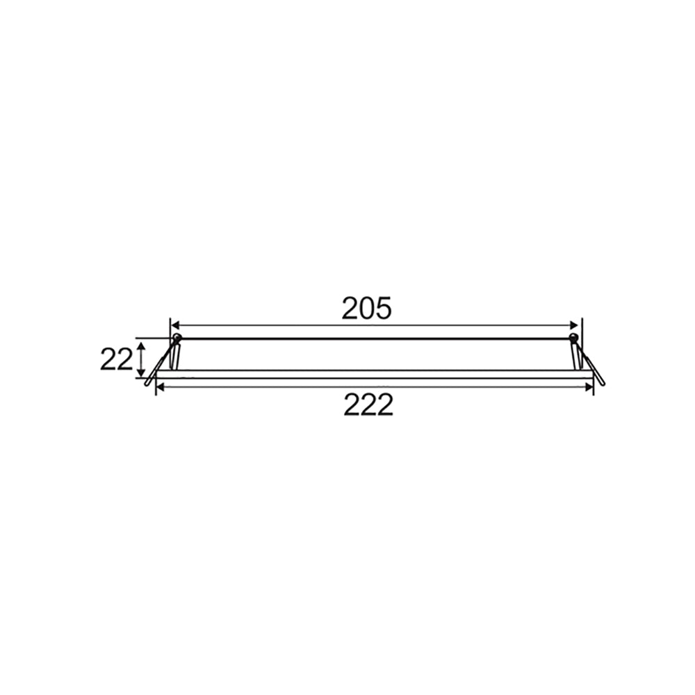 Buy Recessed Downlights Australia LED Dimmable Ultra Slim Round Recessed Downlight Tri-CCT 18W - SLICKTRI3R