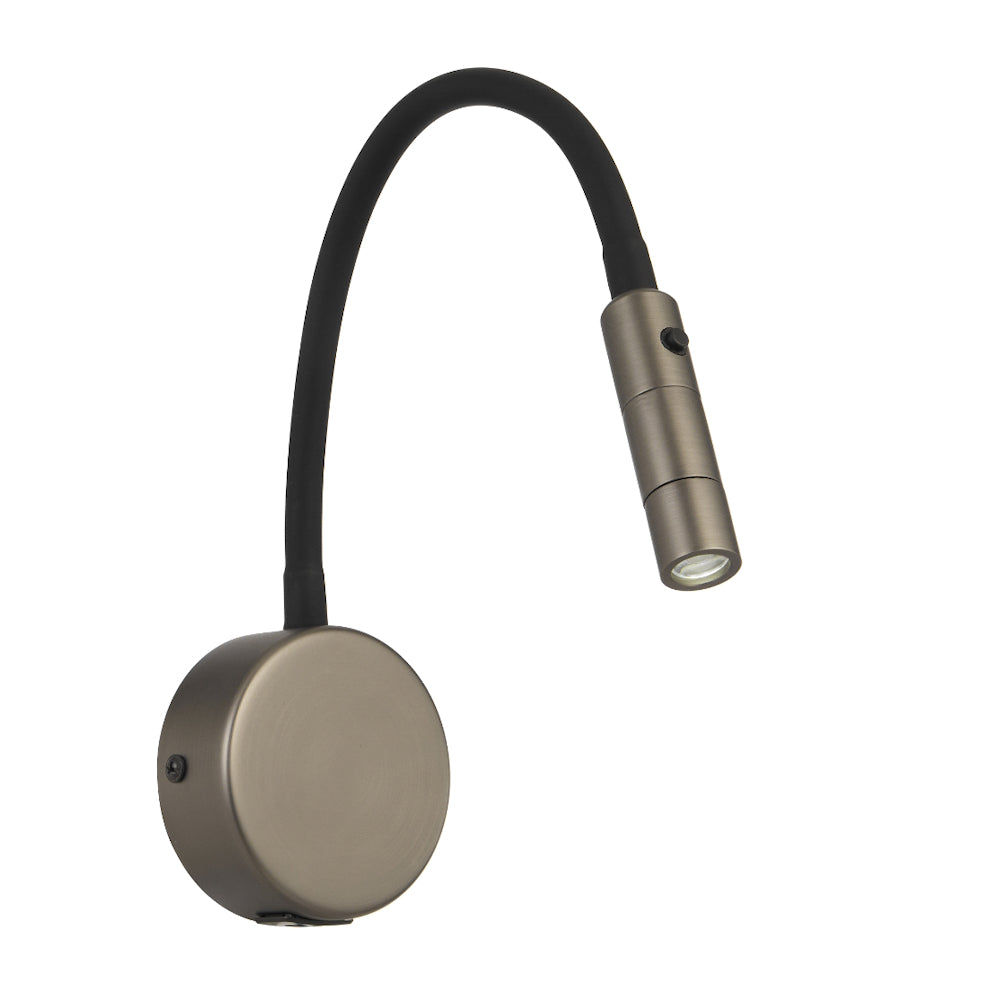 Solio LED Bedside Reading Light 3W 3000K Nickel - SOLIO WB-NK