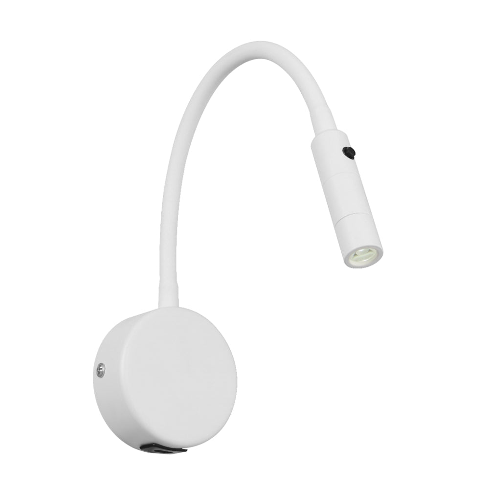 Solio LED Bedside Reading Light 3W 3000K White - SOLIO WB-WH
