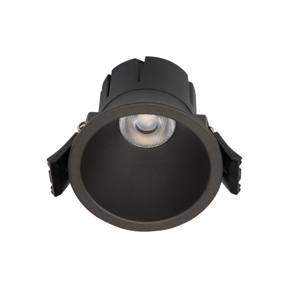 Sova 70mm Recessed LED Downlight 6W 3000K Dark Grey & Black - SOVA DL70-DGY93