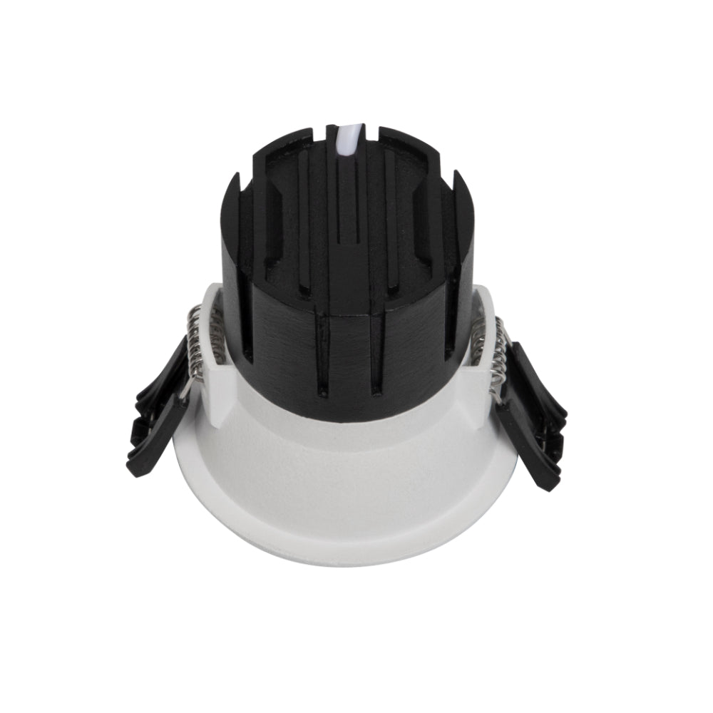 Sova 70mm Recessed LED Downlight 6W 3000K White & Black - SOVA DL70-WH93