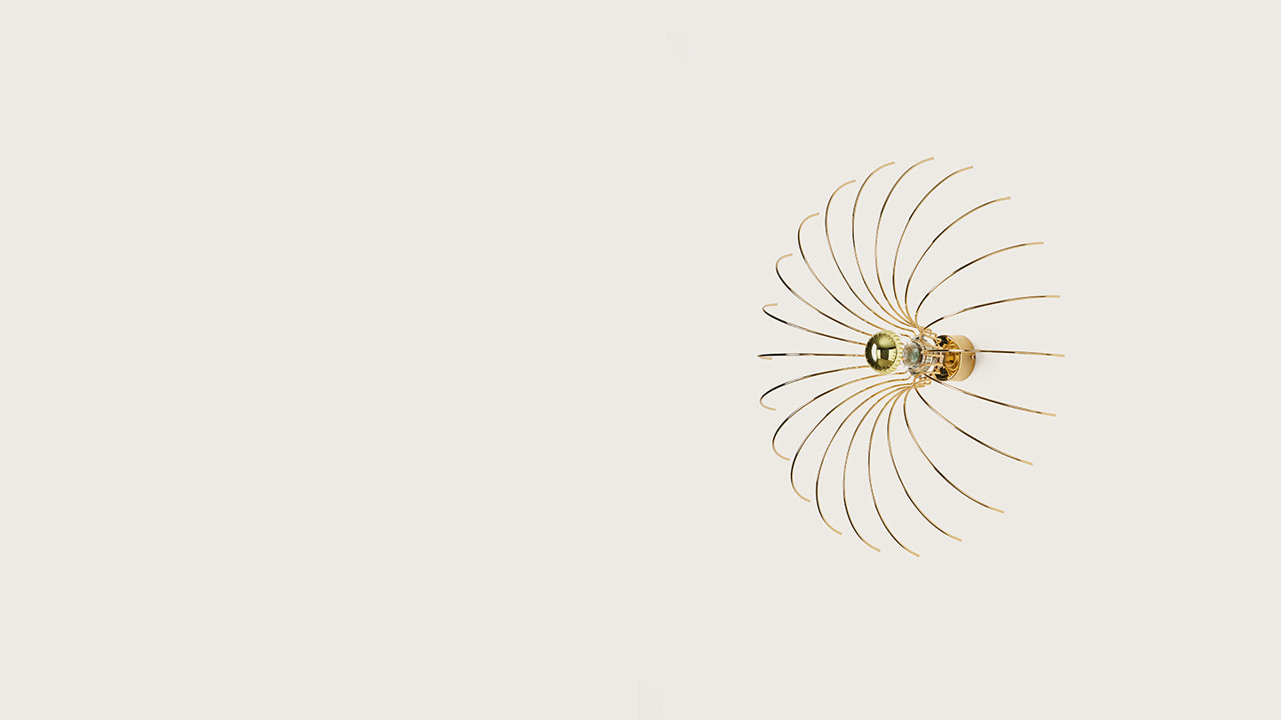 Spider 520mm Wall Light 4 Colour Variants