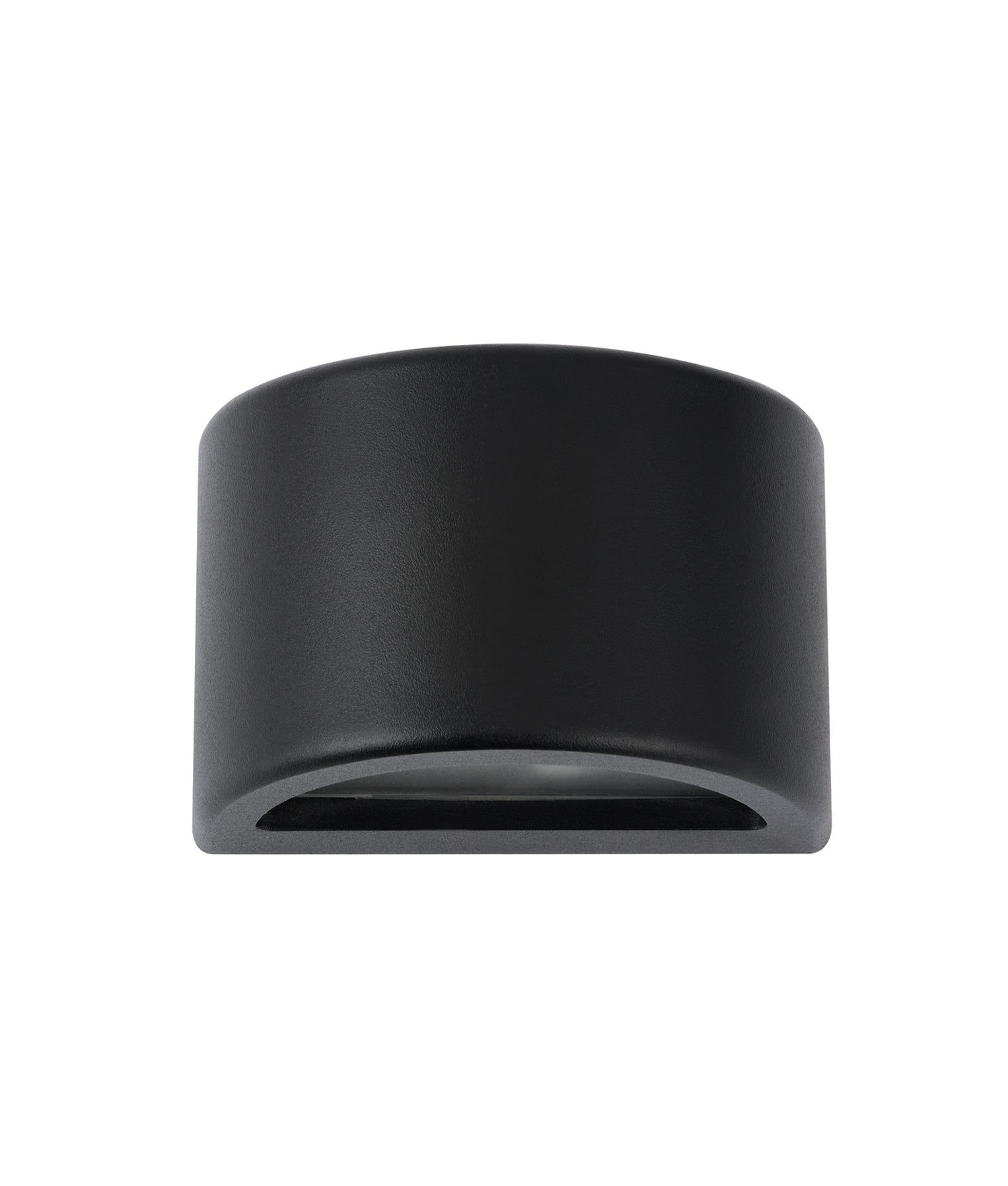 Ste Curved Surface Mounted Large Step Light Aluminum Matte Black - STE25