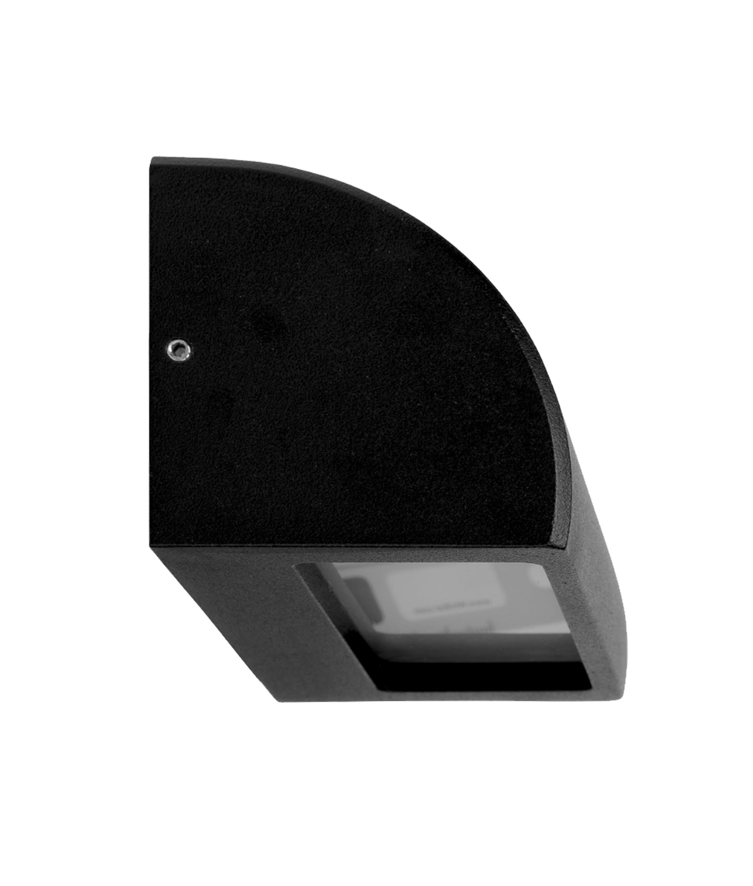 Ste Curved Surface Mounted Large Step Light Aluminum Matte Black - STE25