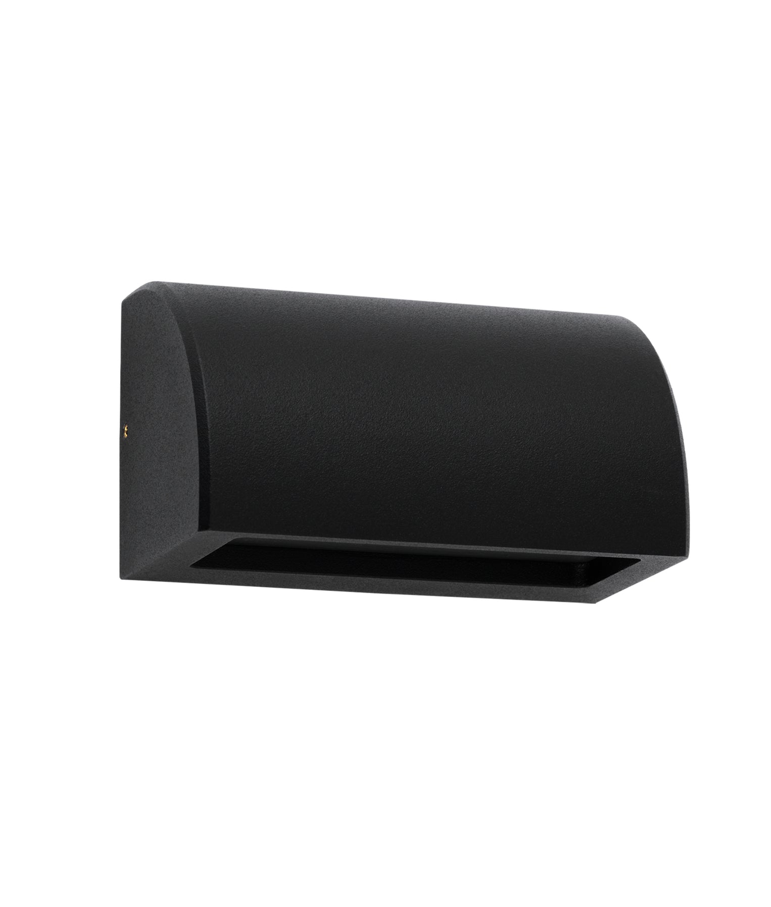 Ste Curved Surface Mounted Large Step Light Aluminum Matte Black - STE25