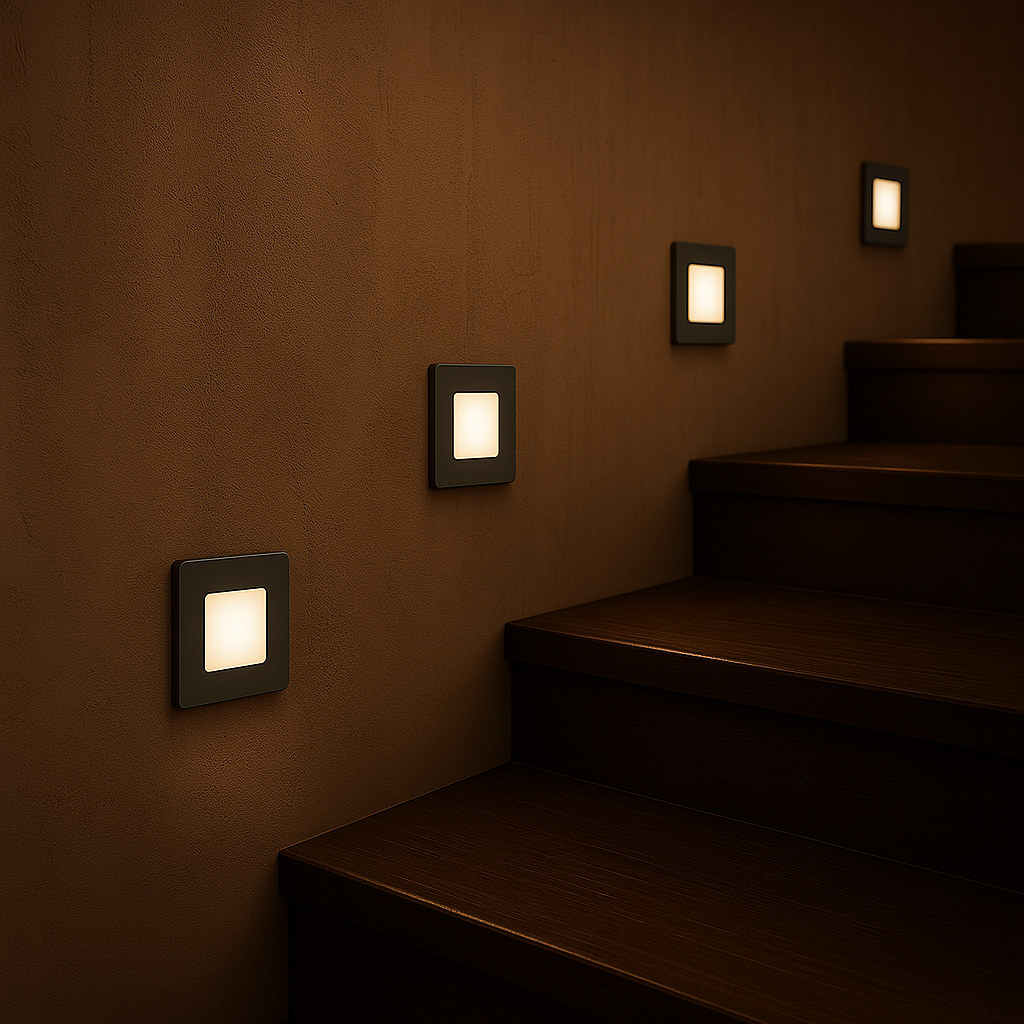 Stow Square Step Light 3W Tri Colour Titan - STOW SQ-TN.3C
