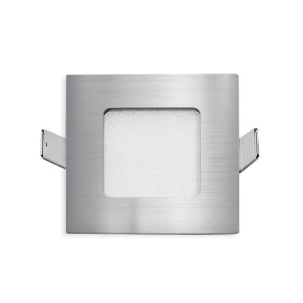 Stow Square Step Light 3W Tri Colour Silver - STOW SQ-SL.3C