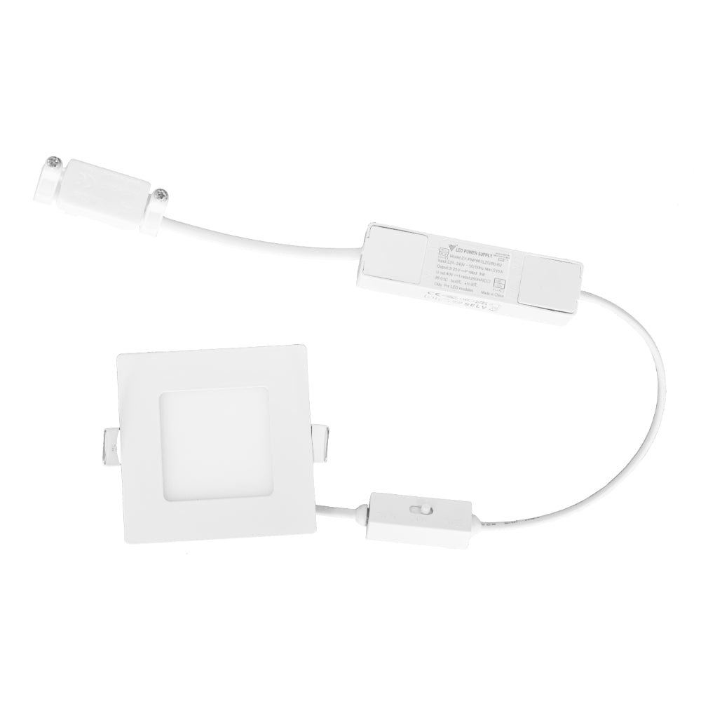 Stow Square Step Light 3W Tri Colour White - STOW SQ-WH.3C