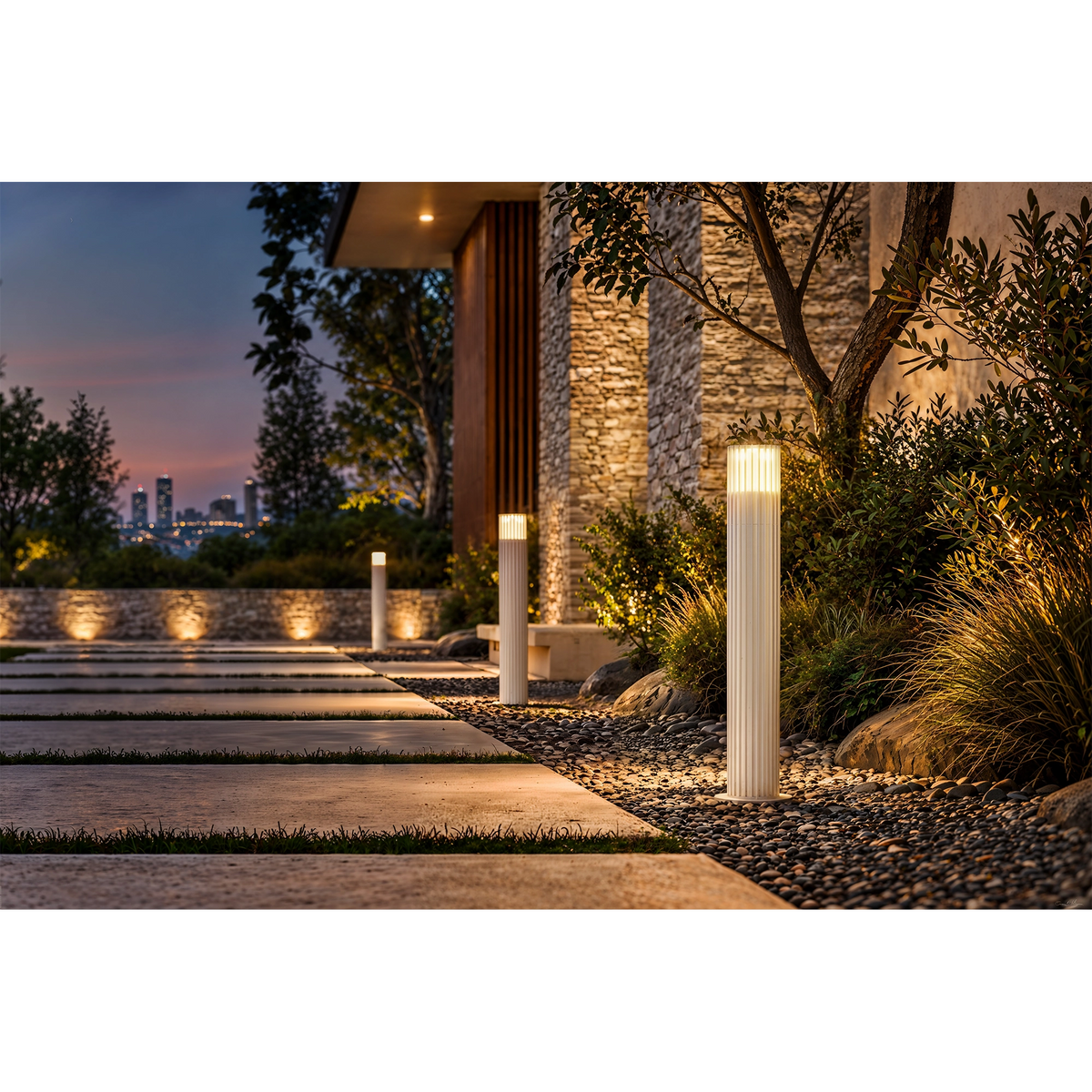STRIA-1-POST-LV LED Post & Spike Light 12V 6W White - 11213