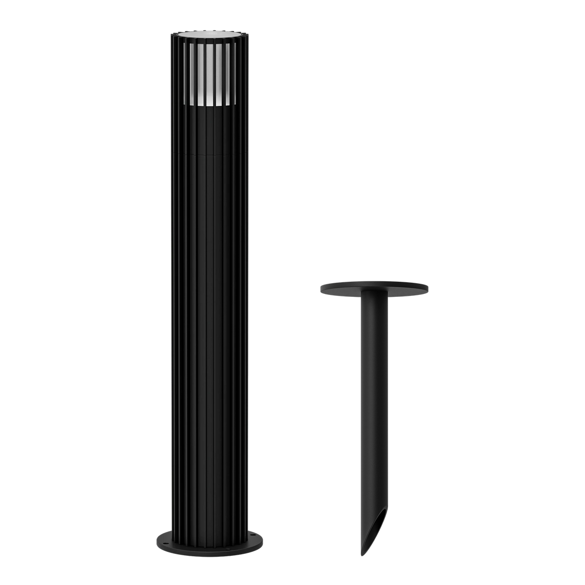 STRIA-1-POST-LV LED Post & Spike Light 12V 6W Black - 11212