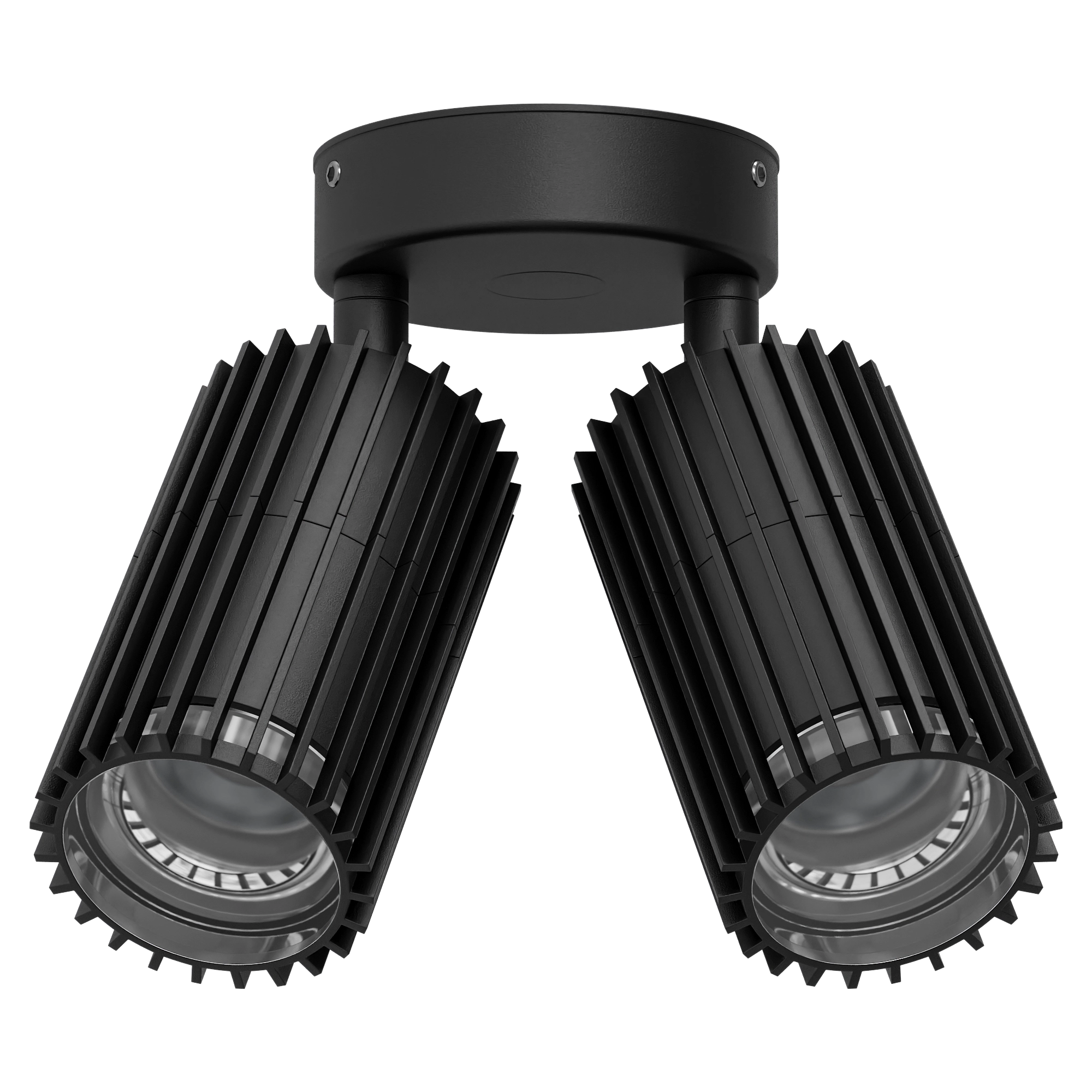 Stria-2 Double Adjustable Wall Light 12V 12W Black - 11230