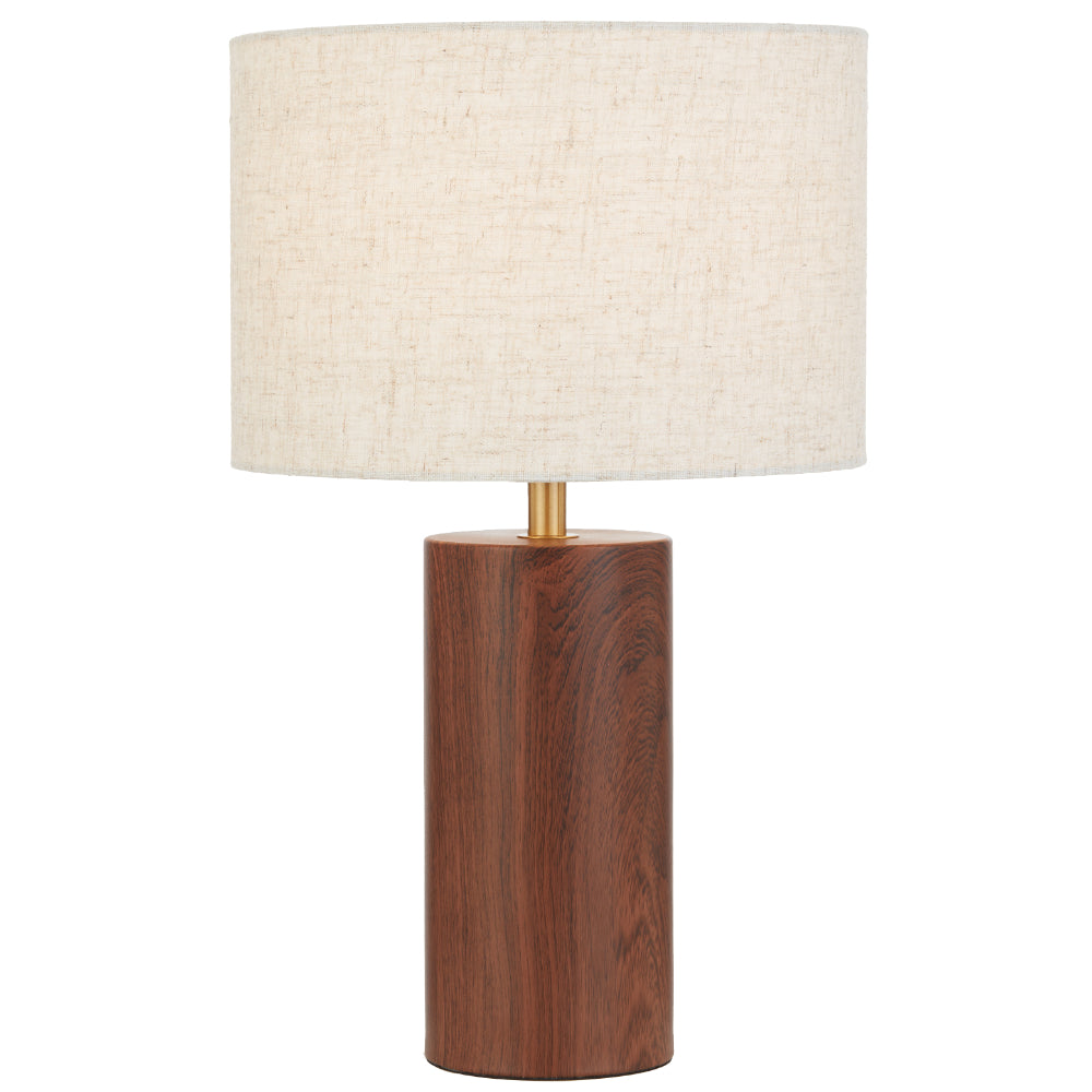 Stylin Table Lamp Walnut & Antique Gold - STYLIN TL-WDAG