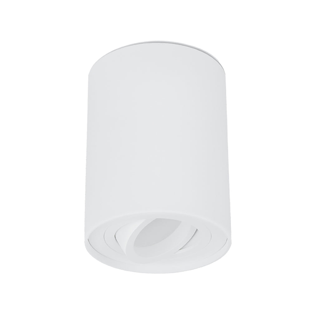Buy Surface Mounted Downlights Australia SURFACE GU10 Round Surface Mounted Gimbal Downlight White - SURFACE22