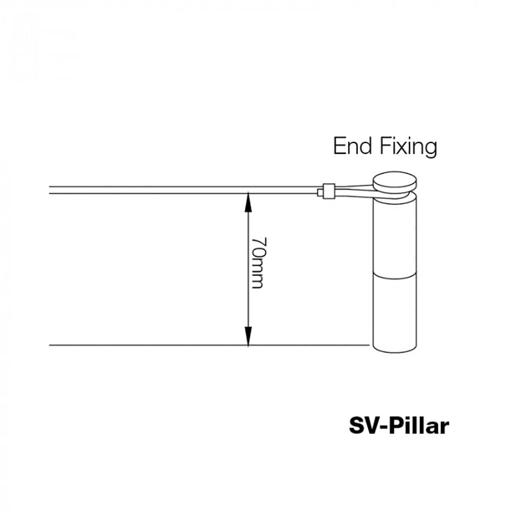 Buy Accessories & More Australia End / Direction Change Mount For Rope Lights - SV-PILLAR