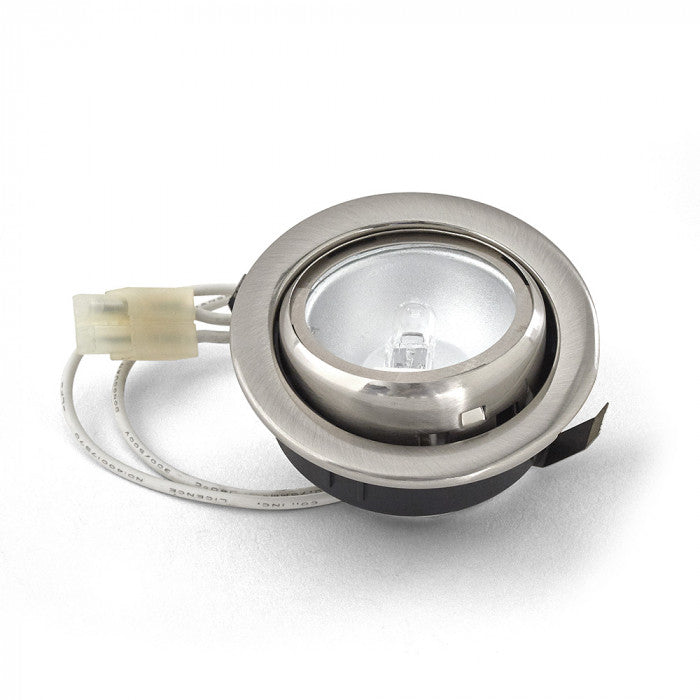 Eyeball Recessed Downlight 12V  Satin Chrome 3000K - SVU-13-SC
