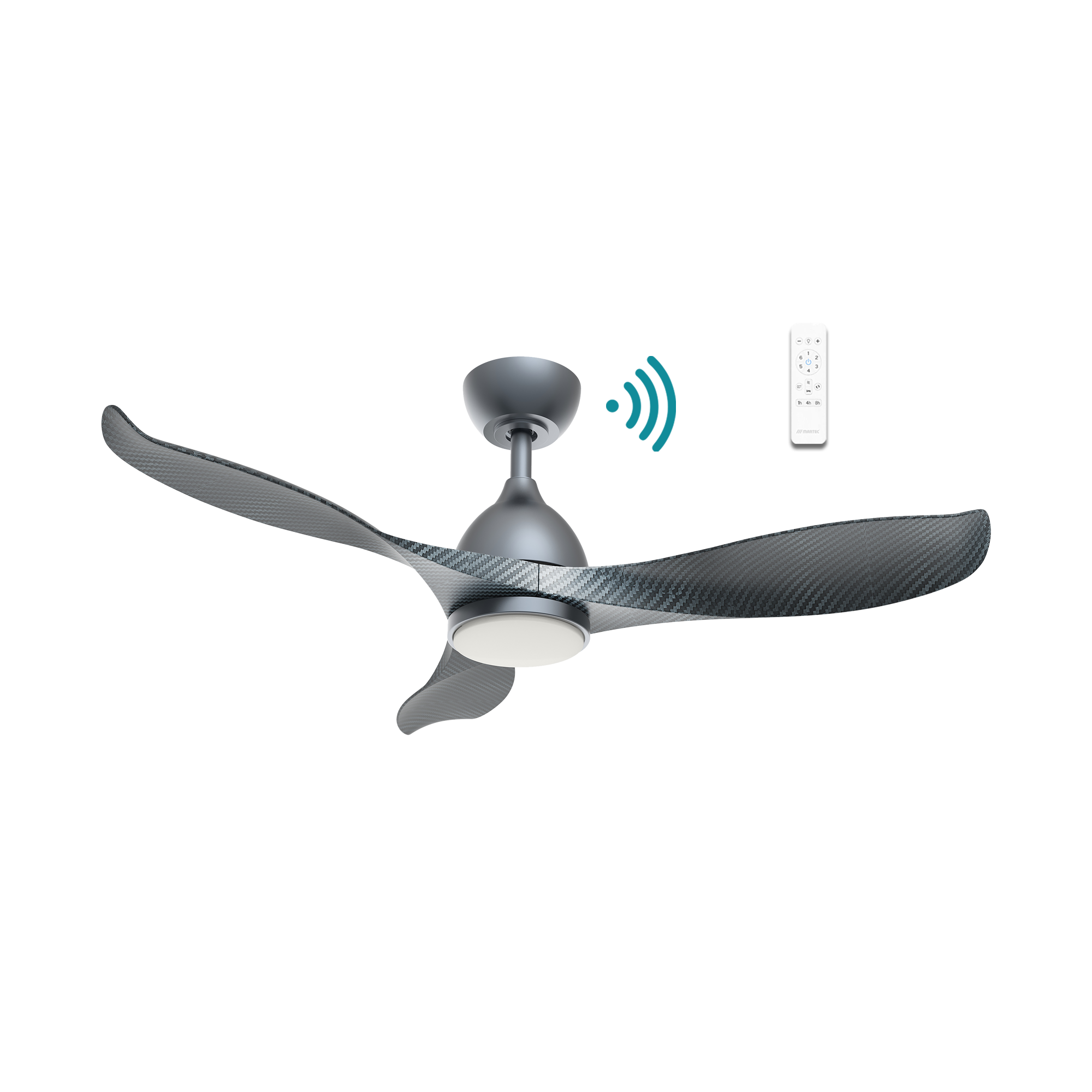 Scorpion DC Ceiling Fan With LED Light 52" 3 Blade Graphite & Carbon With WIFI Remote - MSDC1333GC