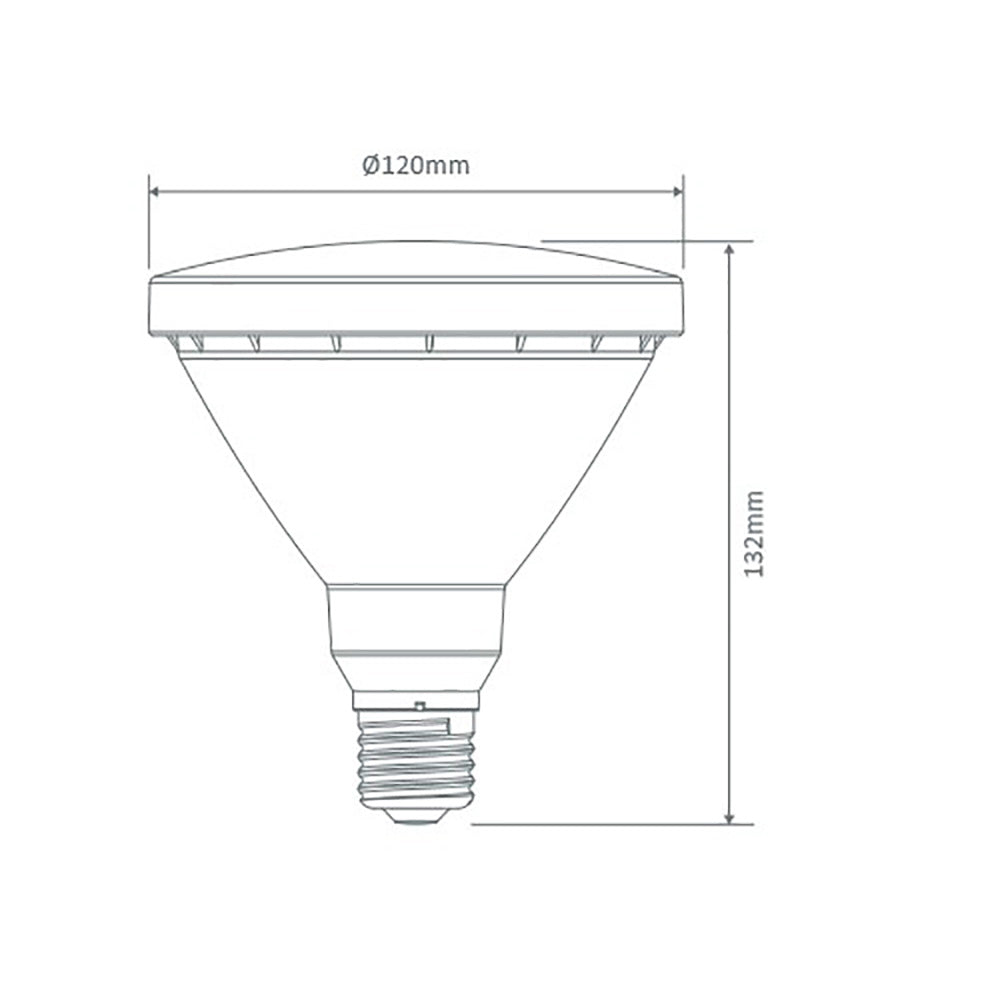 Buy LED Globes Australia KEY PAR38 LED Globe ES 240V 16W Frosted 5000K - 65197